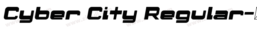 Cyber City Regular字体转换